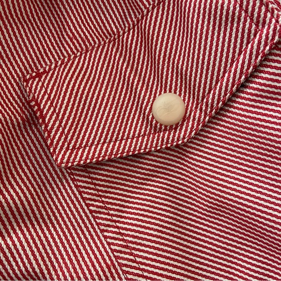 Nike 6.0 Red & White Striped Snowboard Winter Jacket Women’s Size Small - Picture 9 of 10